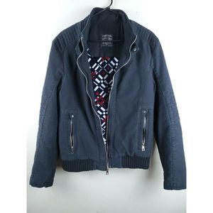 Xios new York moto jacket, lined Sz L color black